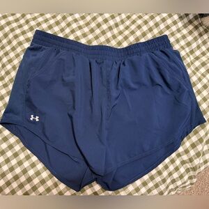 Navy Under Armour Running Shorts